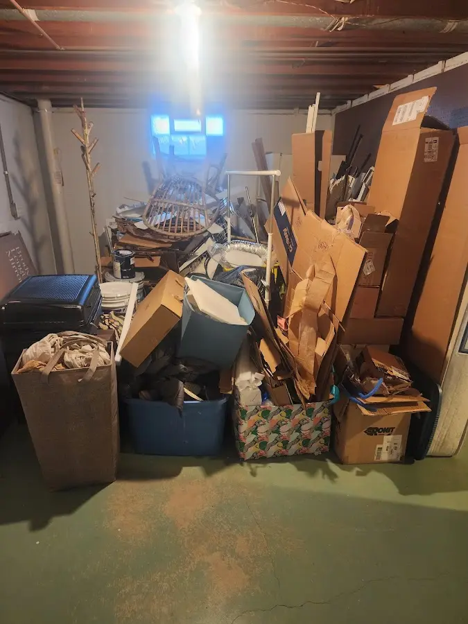 Roll-off dumpster container at job site for Roll Off Dumpster Rental in Candor